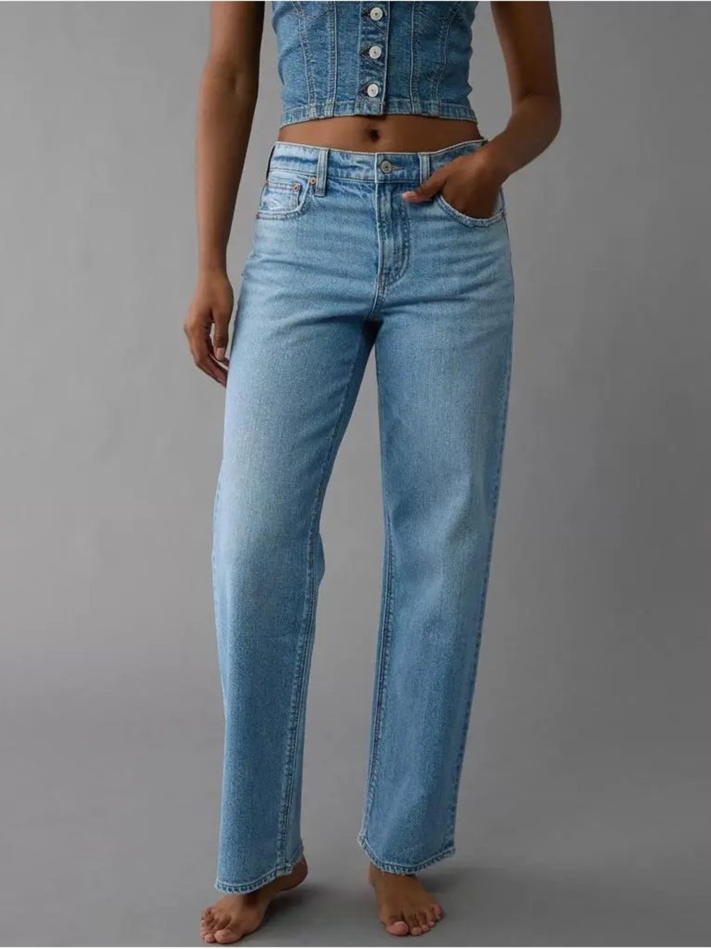 AE High-Waisted Stovepipe Jean